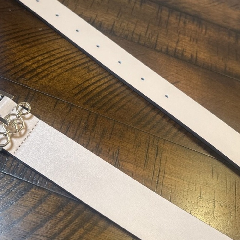 Michael Kors white Leather belt